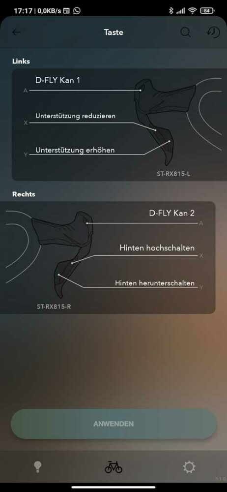 Shimano EW-EN100 - Einen Garmin Edge über die Shimano GRX Di2 Tasten bedienen! 4 Tasten der Di2 Schalthebel konfigurieren