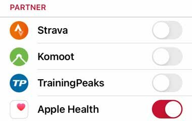 Die Sigma Ride App ist jetzt zu Apple Health kompatibel