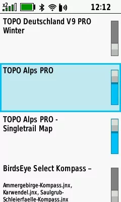Garmin Topo Alps Pro - Karte für den gesamten Alpenraum - Erster Eindruck 3 Garmin Topo Alps Pro - Karteneinstellungen GPSMAP 66sr