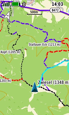 Garmin GPSMAP 67 Test - Beim Wandern & Biken getestet 26 Garmin Topo Alps Pro MTB Trails