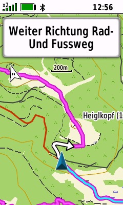 Garmin GPSMAP 67 Test - Beim Wandern & Biken getestet 10 Einer Route folgen