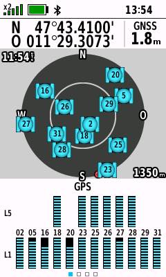 GPSMAP 67 - GPS Satelliten