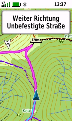 Garmin GPSMAP 67 Test - Beim Wandern & Biken getestet 12 Einer Strecke folgen (2)