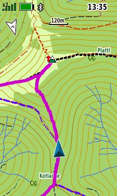 Garmin GPSMAP 67 Test - Beim Wandern & Biken getestet 14 Einem Track folgen (2)