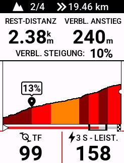 Garmin Edge 840 Test - Praxistest beim Gravelbiken, Rennradfahren & Mountainbiken! 9 ClimbPro - Details zu einem Anstieg
