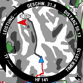 Garmin fenix 7 & epix 2 bekommen Funktionen der PRO Modelle! 2 Radiale Datenfelder (karte: Hoher Kontrast)