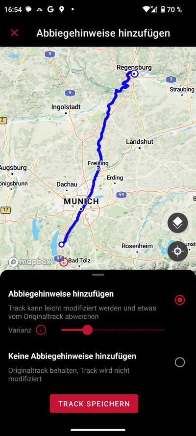 Sigma ROX 4.0 & ROX 2.0 - Neue Funktionen 2 Sigma Ride App -Abbiegehinweise hinzufügen