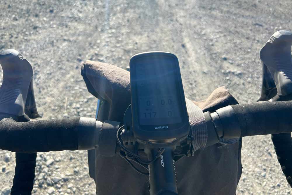 Turin-Nizza Rally - GPS-Geräte - Erfahrungen beim Bikepacking 2 Edge 1040 - Auf dem Display ist nichts zu erkennen