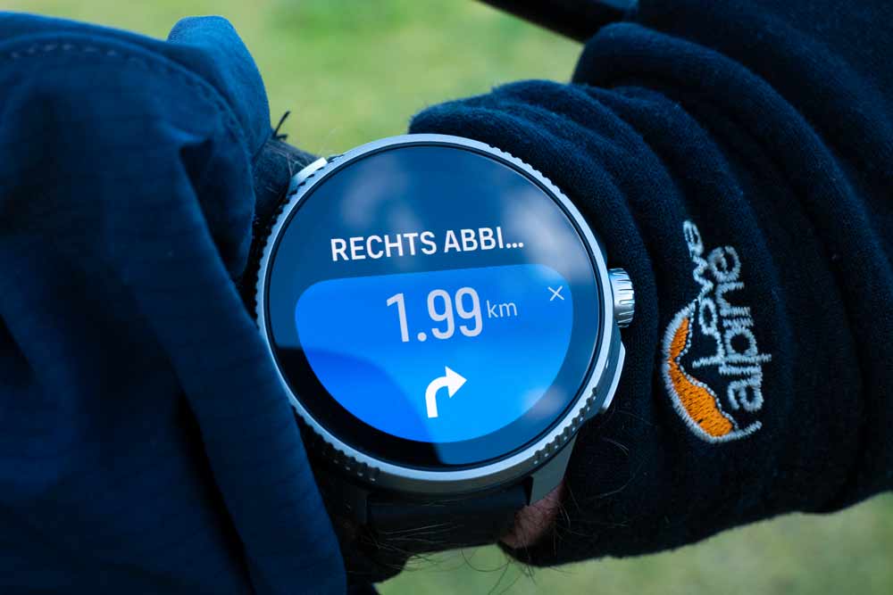 Suunto Race Test - AMOLED-Sportuhr mit starkem Preis-Leistungs-Verhältnis! 10 Suunto Race - Navigationshinweis bei Turn-by-Turn Navigation
