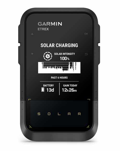 Garmin eTrex Solar - Outdoor-Handgerät mit Solarmodul