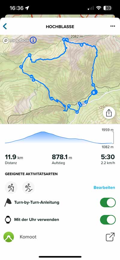 Suunto Race Test - AMOLED-Sportuhr mit starkem Preis-Leistungs-Verhältnis! 15 Eine geplante Route in der Bibliothek