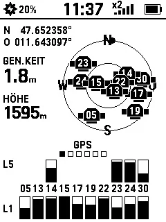 eTrex Solar - GPS Satelliten