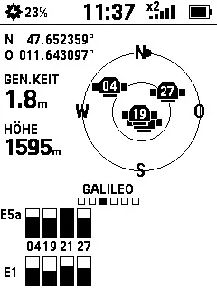 eTrex Solar - GALILEO Satelliten