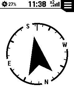 Kompassseite (ohne weitere Datenfelder)