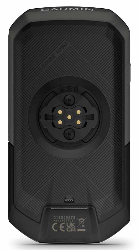Garmin Edge 1050 - Rückseite mit auswechselbarem Halter