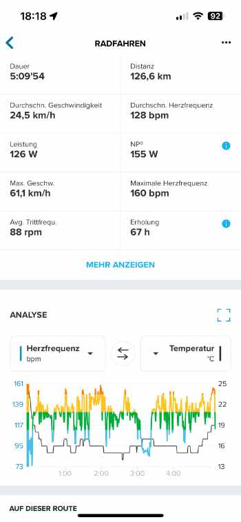 Hammerhead Karoo 3 im ausführlichen Gravel & Rennrad Test! (Update Juni 2025) 14 Eine mit dem Karoo aufgezeichnete Tour in der Suunto App (2)