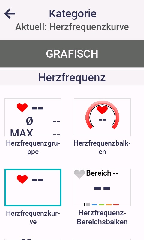 Größere Auswahl an grafischen Datenfeldern