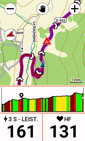 Garmin Gefahrenstellen - Road Hazards - Erfahrungen 7 Gefahrenstelle auf der Karte (2)