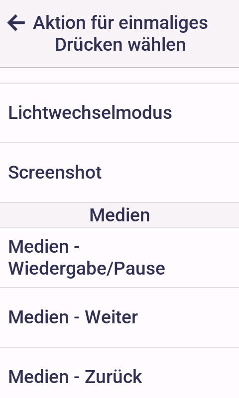 Edge 1050: Einrichten von Di2-Tasten - Medienwiedergabe