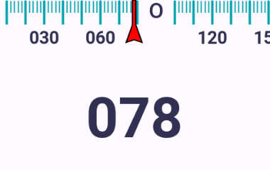 Garmin Edge 1050 Kompass-Datenfeld