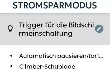 Hammerhead Karoo Stromsparmodus