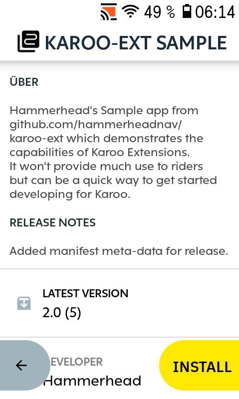 Installation auf dem Karoo