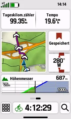 Garmin eTrex Touch - Test der 2025er Neuauflage! 7 Seite 2 einer Aktivität (mit Miniaturansichten)