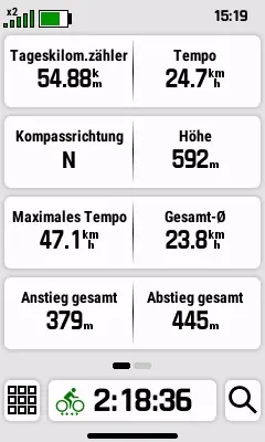 Garmin eTrex Touch - Test der 2025er Neuauflage! 6 Seite 1 einer Aktivität