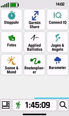 Menü mit allen Apps (2)