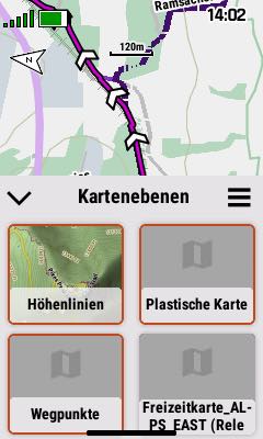 De-/Aktivieren von Kartenebenen