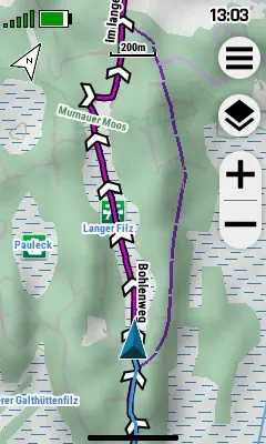 Garmin eTrex Touch - Test der 2025er Neuauflage! 15 Mit dem eTrex Touch einer Strecke folgen