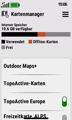 Garmin eTrex Touch - Test der 2025er Neuauflage! 11 Kartenmanager App