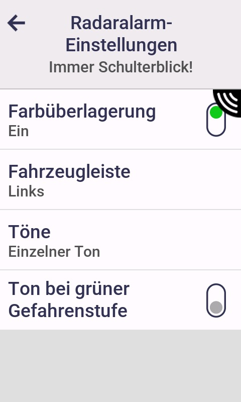 Wichtige Einstellungen (Edge 1050)