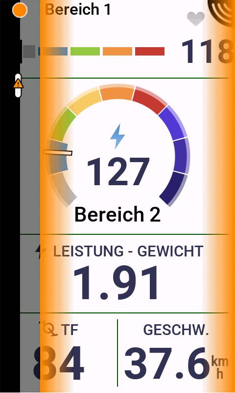 Garmin Varia RearVue 820 Test - Ein Fahrrad nähert sich