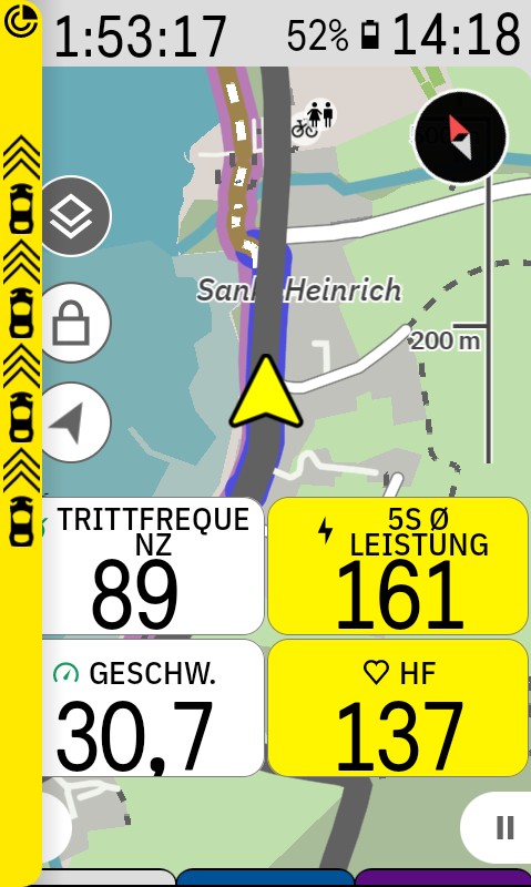Hammerhead Karoo 3 mit RearVue 820 (ANT+)