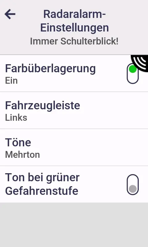 Sigma Reco 80 Link & Reco 81 Link - Radarsysteme im Test 5 Garmin Edge 1050 - Sigma Reco 81 Einstellungen (2)