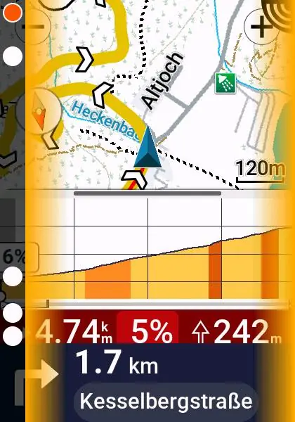 Garmin Edge 850 Test - Kompakter Fahrradcomputer zum Rennradfahren 7 Edge 850 - ClimbPro Seite