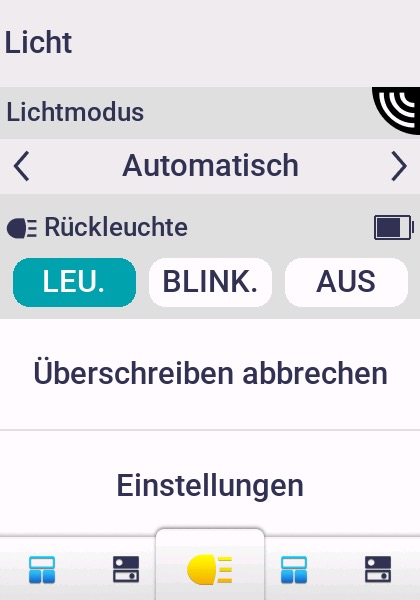 Edge 850 - Steuern von Leuchten